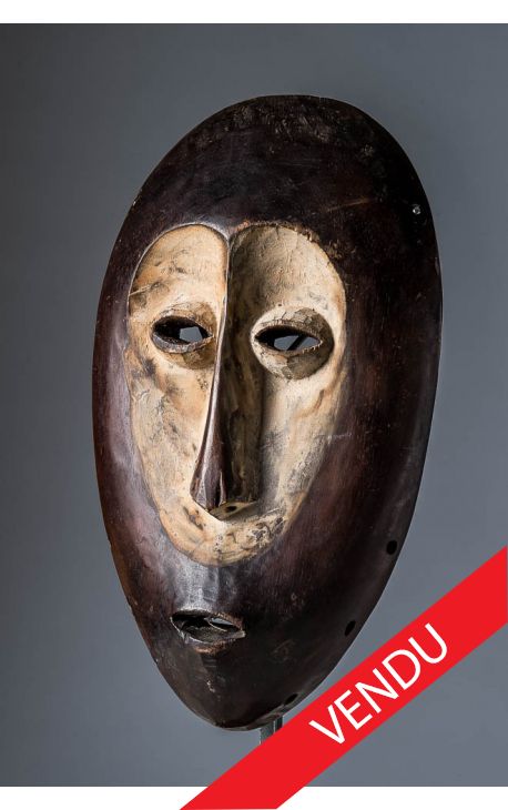 ACHAT ART TRIBAL - CONGO - Masque Lega 02 - Achat masque africain sur Life Arts Gallery.