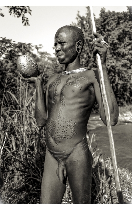 Galerie d'art - Acheter une photographie en noir et blanc - Omo Valley 01 - Photographie Daniel Vuillemin 